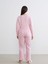 Yeni Sezon U Yaka Çiçekli Kadın Pijama Takım 4