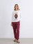 Yeni Sezon Beli Lastikli Ekose Kadın Jogger Pijama Altı 1