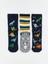 Yeni Sezon Kaydırmaz Tabanlı Erkek Çocuk Havlu Soket Çorap 3'lü 1