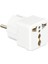 Evrensel Adaptör Seyahat Fişi Beyaz Ab Normu - 250V Ac 10~16A Ingiliz ve Amerikan Fiş Dönüştürücü Priz Adaptör 1
