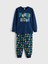 Yeni Sezon Bisiklet Yaka Baskılı Erkek Çocuk Pijama Takımı 1