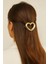 Kalp Tasarım Metal Halka Çıt Çıt Klipsli Pinterest Toka Altın 4