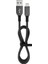 12 Watt 2.4A Usb-A To Lightning 1.2m Hızlı Şarj Kablosu Siyah FC35 1