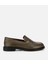 01AYH313600A880 KADIN Deri Haki Yumuşak Dokulu Klasik Loafer 1