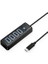 Type-C To Usb-A 3.0 4 Portlu Ultra Slim USB Çoklayıcı Hub Siyah 3
