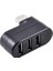 3 Port 180 Dirsek USB Hub Çoğaltıcı Çoklayıcı USB 2.0 Çoklama 1
