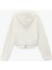 Kapüşonlu Slim Fit Fermuarlı Korse Detaylı Crop Hırka 2