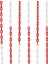 LR-6PC1031 6mm 25 Metre Plastik Trafik Zinciri, Kırmızı Beyaz 1