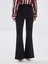 Yeni Sezon Beli Lastikli Ispanyol Paça Kadın Tayt Pantolon 4