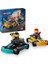 City Go-Kartlar ve Yarış Sürücüleri 60400-5 Yaş ve Üzeri Için Yarışçı Minifigürü Içeren Yaratıcı Oyuncak Yapım Seti (99 Parça) 3