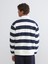 Yeni Sezon Polo Yaka Çizgili Erkek Kalın Sweatshirt 4