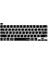 MacBook Klavye Koruyucu Silikon Kılıf Arapça Baskılı Us Amerikan Return Enter Tipi Touchbar Pro 13-16 Inç A2251 A2289 A2338 A2141 Uyumlu, Ultra Ince Hafif Yıkanabilir Klavye Filmi Siyah 3