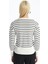 Yeni Sezon Bisiklet Yaka Çizgili Uzun Kollu Kadın Triko Kazak 4