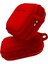 Labs 3 Uyumlu Rubber Silicone Kancalı Yumuşak Silikon Kılıf 3 Uyumlu Kulaklık Kılıfı (Kırmızı) 2