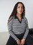 Yeni Sezon Polo Yaka Çizgili Uzun Kollu Kadın Tişört 2