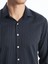 Yeni Sezon Slim Fit Uzun Kollu Çizgili Gabardin Erkek Gömlek 3