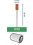 8153 Oksit Taşlama Taşı, En Küçük Çaplı, Silindirik Biçimli, 4,8 Mm, 3'lü 2