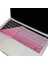 MacBook Klavye Koruyucu Kılıf Türkçe Q Baskılı Uk-Ters L Enter Tipi Touchbar Pro 13-15 Inç A1706,A1989,A2159,A1707,A1990 Uyumlu,ince Hafif Yıkanabilir Silikon Klavye Filmi Pembe 1