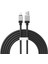 Serisi Hızlı Şarj Kablosu USB To Ip 2.4A, 2m, Siyah 3