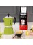 -: 6 Cups Ocak Üstü Espresso Pişirici - 250ML - Yeşil Renk - Gövde - Patentli Valfi - Tüm Ocak Türleri Için Uygundur (Indüksiyon Hariç) 2
