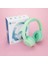 Güvenli Ses Sınırlı 60 Saat Oynatma Süreli Bluetooth Çocuk Kulaklığı Yeşil 3
