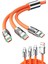 120W 3 In 1 Uyumlu Silikon Şarj Kablosu Hızlı Şarj Kablosu - ?76?95E1-3G8276 2