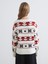 Yeni Sezon Bisiklet Yaka Desenli Kadın Triko Kazak 4