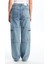 Yeni Sezon Standart Fit Kadın Kargo Jean Pantolon 4