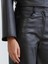 Yeni Sezon Loose Fit Kadın Deri Görünümlü Pantolon 3