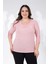 Kadın Büyük Beden Pembe Bluz 1