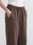 Yeni Sezon Beli Lastikli Geniş Paça Kadın Pantolon 3