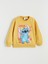 Yeni Sezon Bisiklet Yaka Stitch Baskılı Kız Çocuk Sweatshirt 1