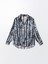 Yeni Sezon Desenli Oversize Saten Kadın Gömlek 5