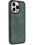 Ieg iPhone 15 Pro Kılıf Aras Deri Kapak - Koyu Yeşil 2
