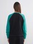 Yeni Sezon Renk Bloklu Oversize Kadın Sweatshirt 4