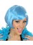 Turkuaz Renk Parti Peruğu Küt Saç 3