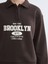 Yeni Sezon Polo Yaka Brooklyn Baskılı Kadın Kalın Sweatshirt 3