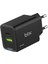 BX2P46G Gan Pd 45W Type-C ve Usb-A Qc 18W Çift Portlu Akım Korumalı Hızlı Şarj Cihazı (Siyah) 1