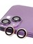Iphone 13 Raze Metal Kamera Lens - Pembe 1
