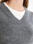 Yeni Sezon Kadın V Yaka Düz Triko Süveter 3