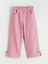 Yeni Sezon Beli Lastikli Fiyonk Detaylı Kız Çocuk Pantolon 3