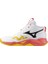 Wave Momentum Pro Mıd Unisex Voleybol Ayakkabısı Beyaz / Turuncu 1