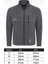 Erkek Tam Fermuarlı 3 Cepli Gri Polar 4
