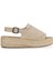 Bej Süet Kadın Düz Sandalet 14WS72500 14WS72500 1