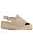 Bej Süet Kadın Düz Sandalet 14WS72500 14WS72500 2