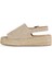 Bej Süet Kadın Düz Sandalet 14WS72500 14WS72500 3