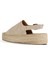 Bej Süet Kadın Düz Sandalet 14WS72500 14WS72500 4