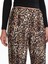 Yeni Sezon Beli Lastikli Leopar Desenli Kadın Pantolon 3