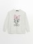 Yeni Sezon Bisiklet Yaka Daisy Duck Baskılı Kadın Kalın Sweatshirt 5