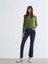 Yeni Sezon Crop Flare Kadın Jean Pantolon 1